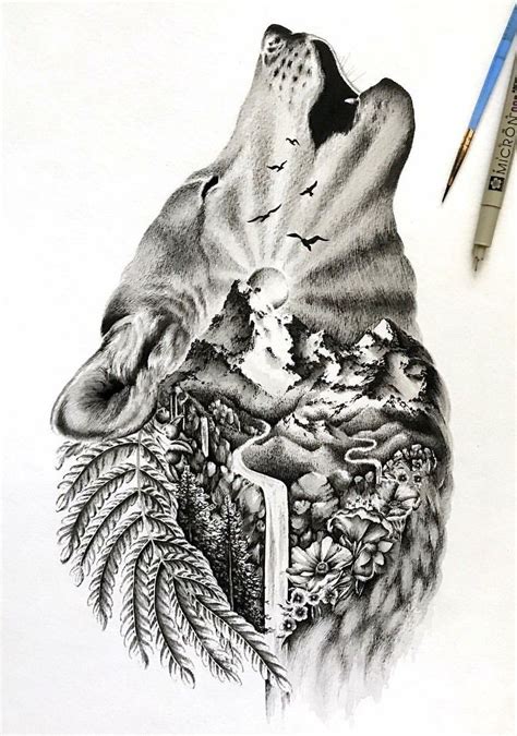 Pin By Ruby On Drawings Wolf Tattoo Sleeve Best Sleeve Tattoos Wolf