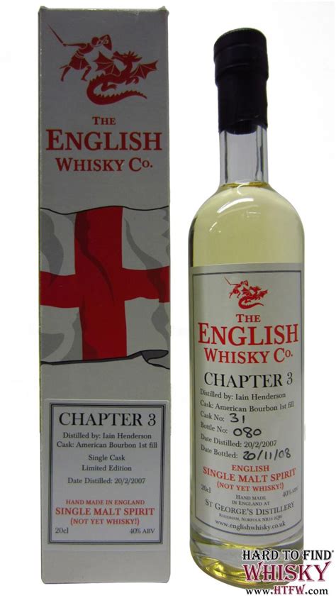 The English Chapter 3 English Single Malt 2007 0 Year Old Whisky