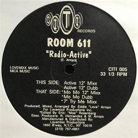 Room 611 Radio Active 1992 Vinyl Discogs