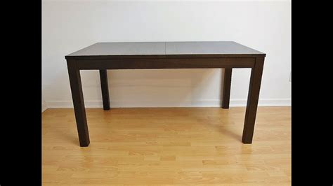 Ikea Bjursta Extendable Table Black Brown Youtube