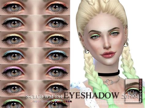 S Club Wm Thesims4 Eyeshadow 201904 Eyeshadow Makeup Sims 4 Eyeshadow