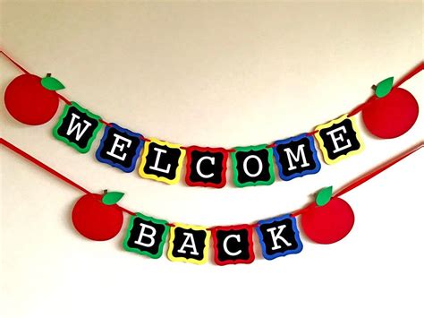 Welcome Back Banner Welcome Banner First Day Of School Etsy Welcome