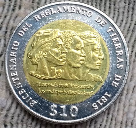 La Moneda De 10 Del Bicentenario Ruruguay