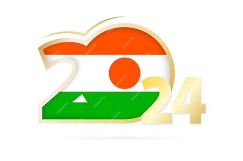 Premium Vector Year 2024 With Niger Flag Pattern