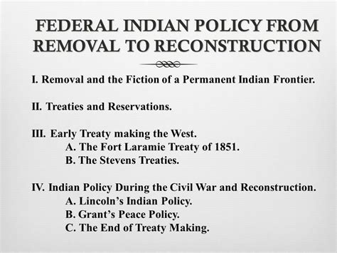 Federal Indian Policy In 1817 Native American Netroots