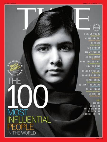 Time Magazine Malala Yousafzai 100 Most Influential People Jay Z Apr
