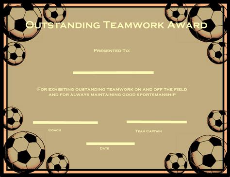 Soccer Certificate Templates Activity Shelter