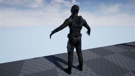 3d model sci fi soldier vr ar low poly cgtrader