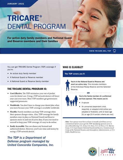 Tricare Dental Program Brochure January Docslib