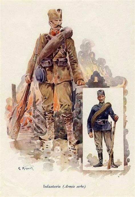 Srpska Pesadija Serbian Infantry Wwi Serbia Serbian History