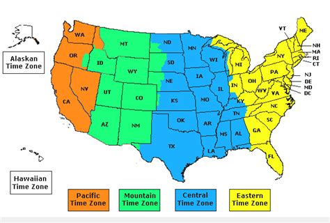 Texas Time Zone Map