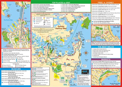 Free Tourist Map Sydney And The Rocks