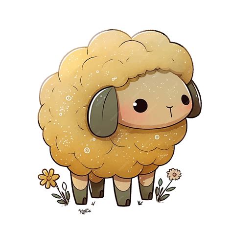 Premium Vector Cute Sheep Kawaii Vector