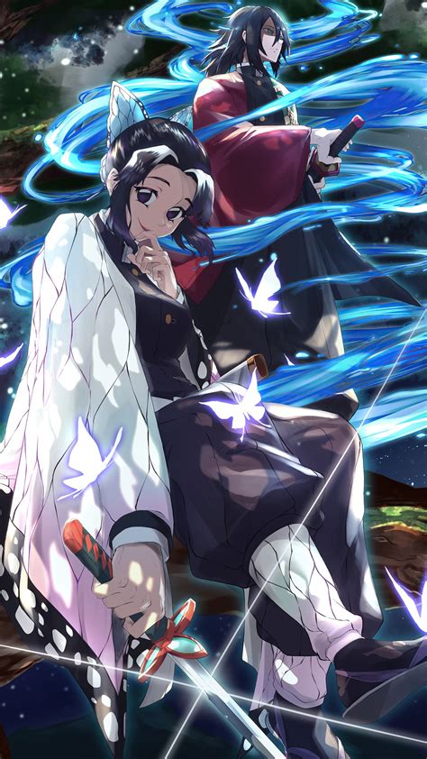 Hashira Giyu Tomioka Shinobu Kocho Demon Slayer Kimetsu No Yaiba