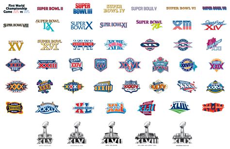 We have 6 free superbowl vector logos, logo templates and icons. Todd Radom on Twitter: "Every Super Bowl logo from 1967 ...