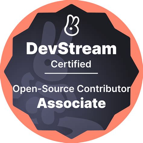 Devstream Certified Open Source Contributor Associate Credly