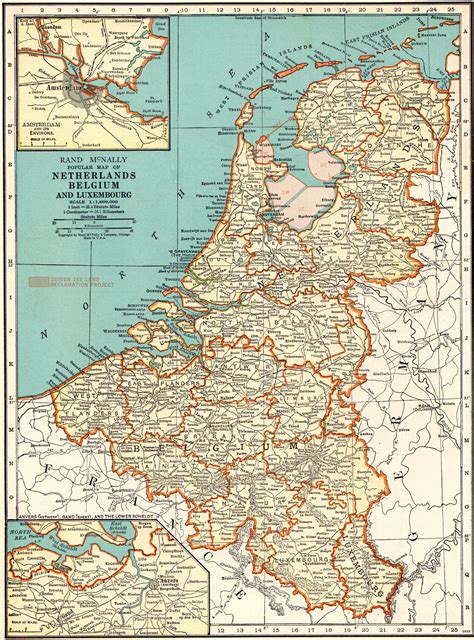 1936 antique netherlands map of the netherlands belgium map etsy