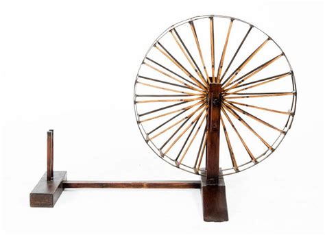Chinese Spinning Wheel Timber And Bamboo 20th Century Height