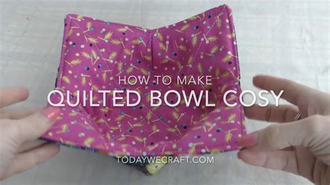 How To Make A Quilted Bowl Cosycozy Youtube