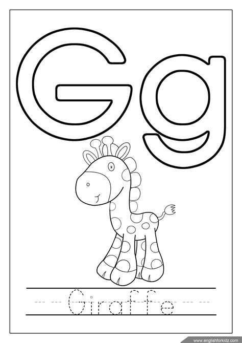 Letter G Worksheets Flash Cards Coloring Pages