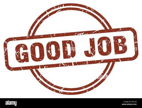Good Job Stamp Isolated On White Stock Vector Image And Art Alamy