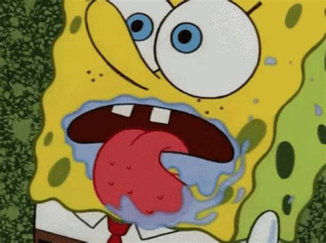 Spongebob Lick Sticking Tongue Out 