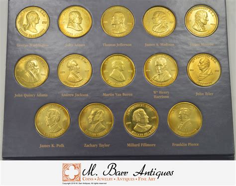 Coin Set A Coin History Of The Us Presidents Historic Us Collection