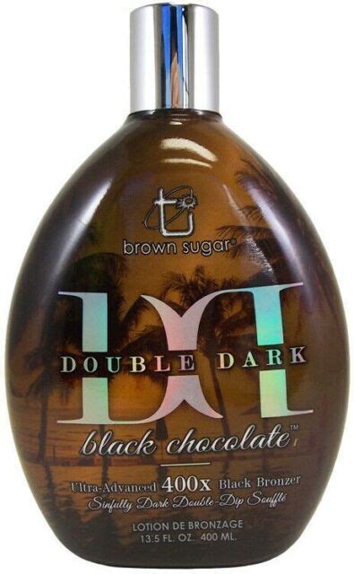 Double Dark Black Chocolate 400x Bronzer Tanning Lotion 135oz By Brown