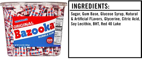 An Easy To Chew Look At The Bazooka Bubble Gum Ingredients