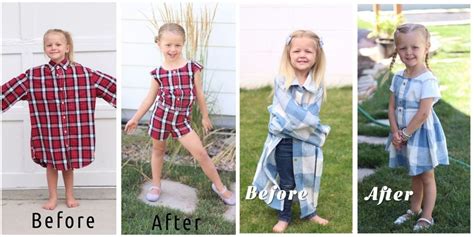 This Woman Transforms Her Husbands Old Shirts Into Adorable Outfits For Daughters