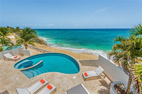 St Maarten Location Villa Cupecoy Sur La Plage Piscine