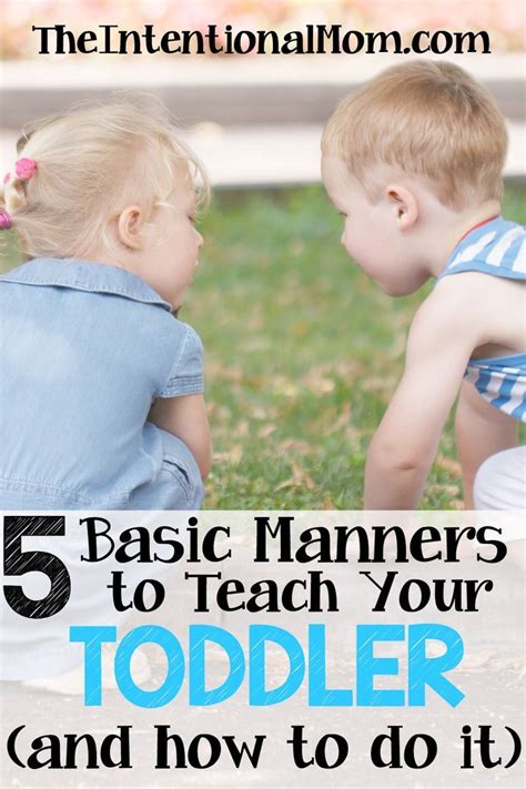 5 Basic Manners To Teach Your Toddler And How To Do It Manners For Kids