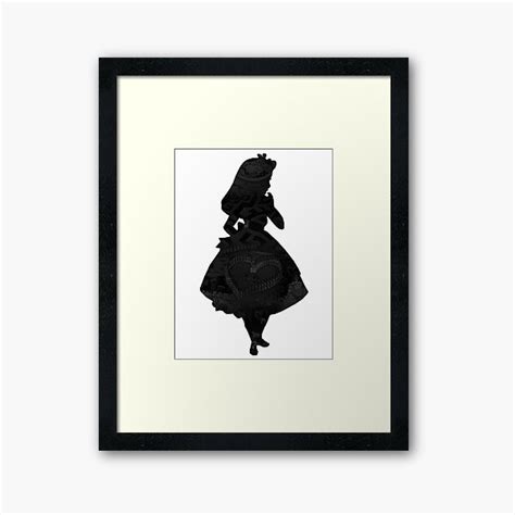 Alice Black Picture Silhouette Sticker By Bethannieej