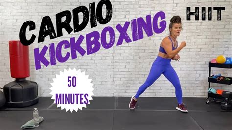 50 Minute Kickboxing Hiit Workout No Equipment At Home Youtube