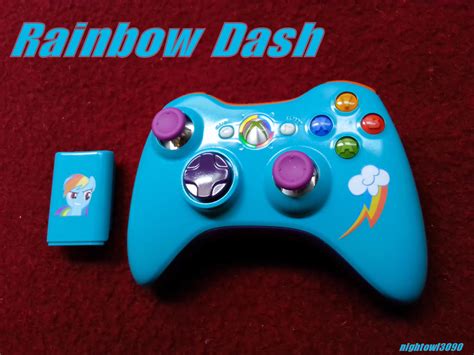 Rainbow Dash Xbox 360 Controller By Nightowl3090 On Deviantart