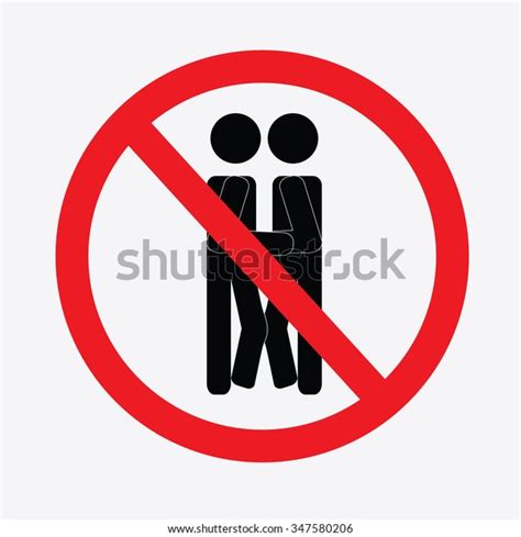 No Sex Prohibited Sign Not Sex Stock Vector Royalty Free 347580206