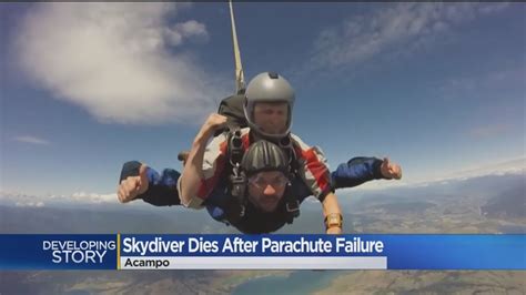 Skydiver Dies After Parachute Failure Youtube