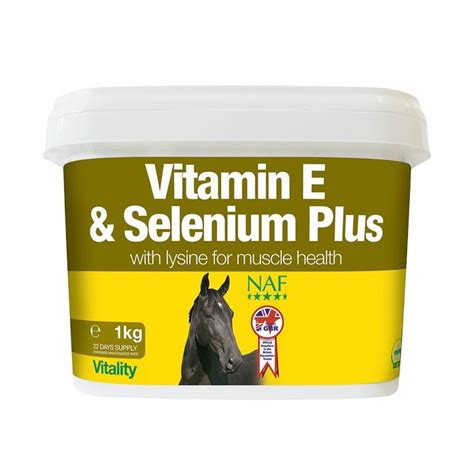 What is vitamin e and when does a horse need it? Naf Vitamin E & Selenium Plus Horse Supplement 1kg | Feedem