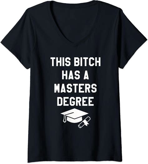 Womens This Bitch Has A Masters Degree Graduation Cap