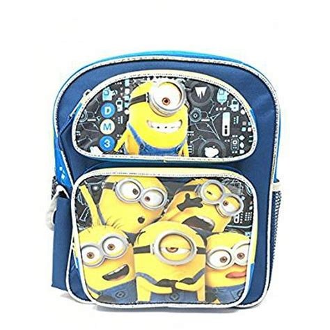 Despicable Me Small Backpack 3 Minions Dm3 Group Blue 12 Bag