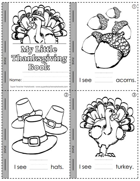 Thanksgiving Mini Books Free Printable