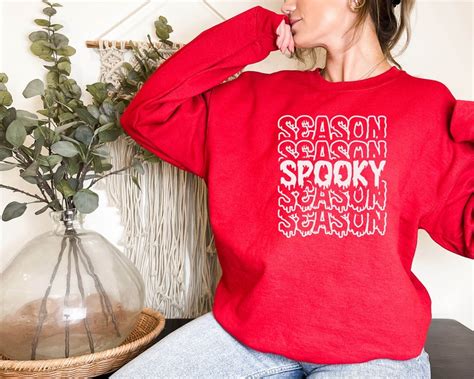 Spooky Season Sweatshirt Halloween Shirt Spooky Sweatshirt Etsy