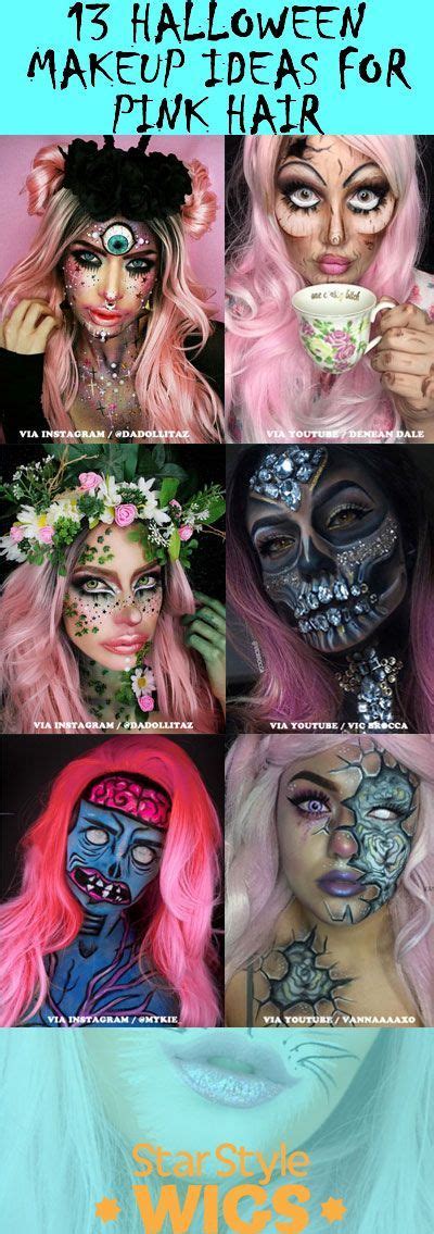 13 Halloween Makeup Ideas For Pink Hair Halloween Is The Perfect