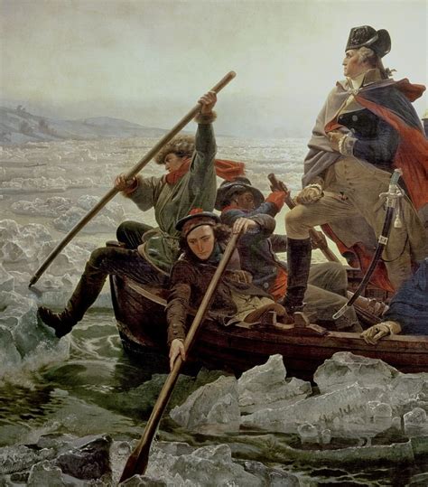 Washington Crossing The Delaware River 25th December 1776 Detail By