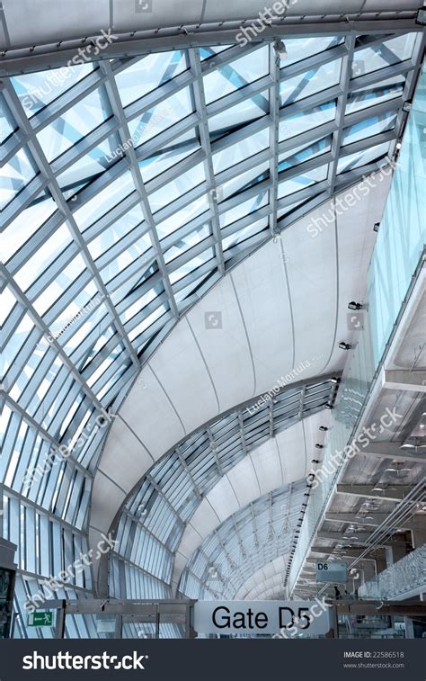 Modern Airport Interior Suvarnabhumi International Airport Stock Photo