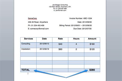 Which can be complicated if you're working by the hour. How to Write an Invoice for Payment for Services Rendered ...