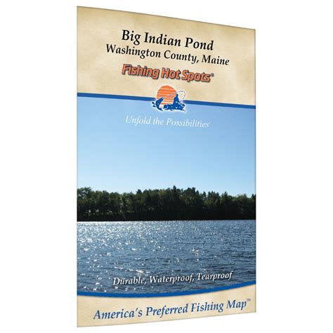 Buy Map Big Indian Lake Fishing Map Yellowmaps Map Store