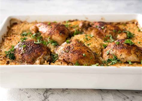 Oven Baked Chicken And Rice No Stove Recipetin Eats