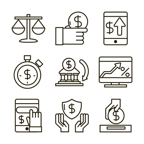 Economy And Investment Business Icon Assortment 1263186 Vector Art At Vecteezy