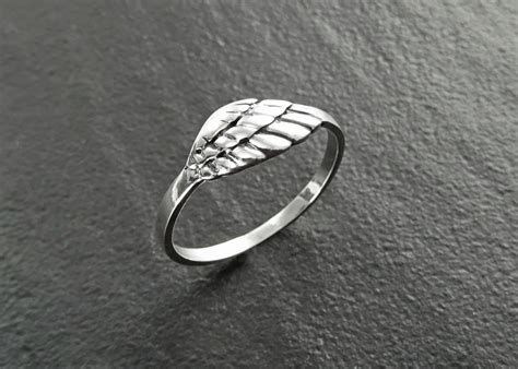 Angel Wing Ring Wing Ring Sterling Silver Angel Wing Ring Angels Love Ring Guardian Angel